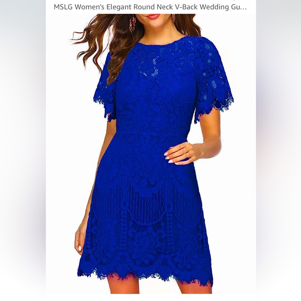 MSLG Lace Special Occasion Dress